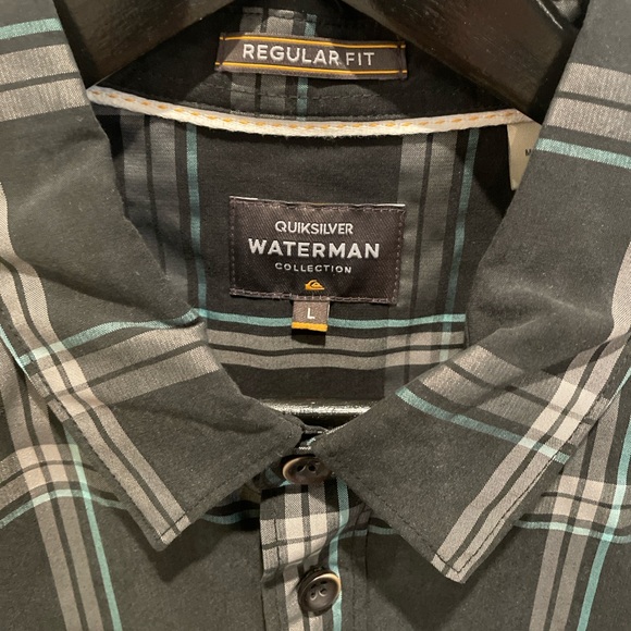 EUC Quiksilver Waterman plaid shirt - Picture 2 of 6
